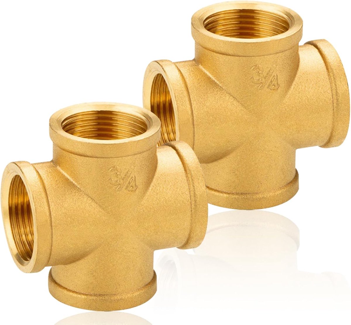 Kruisstuk 3/4 Inch IG Draad - Messing Fitting - Corrosiebestendig - Eenvoudige installatie - ShopVlot