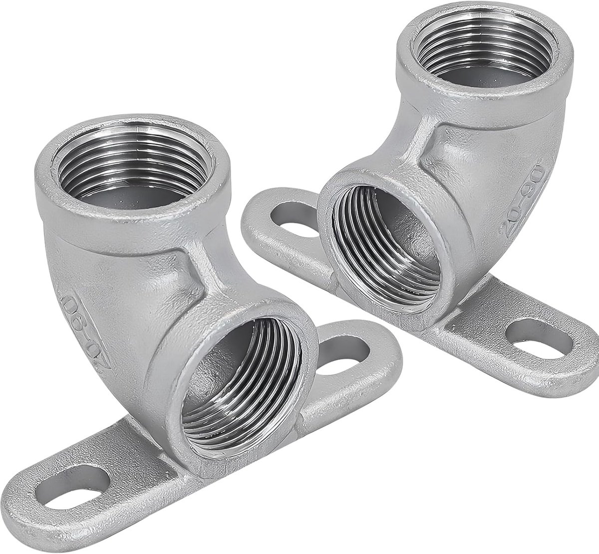 Stainless Steel Wand Plafond Hoek 3/4 Inch - 304 RVS - 90 Graden Draadverbinding - Eenvoudige installatie - ShopVlot