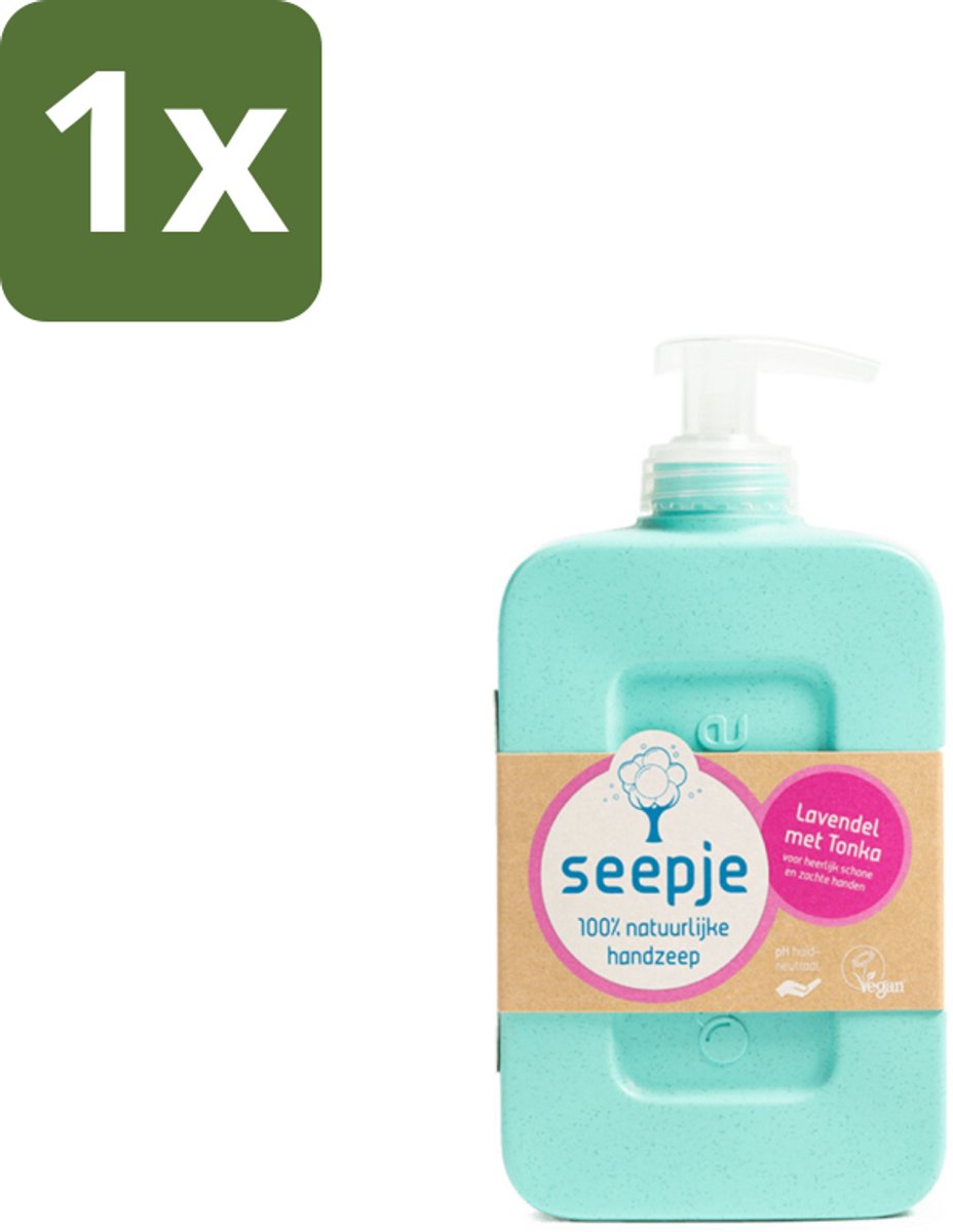 1 x Seepje - Handzeep - Zachte Geur - Lavendel met Tonka - 300 ml - Handzeep Lavendel Met Tonka - Natuurlijke Handzeep - Handverzorging - Zachte Geur - Vegan Handzeep