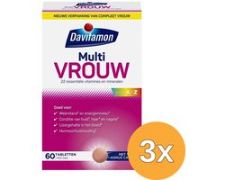 DA 3x Davitamon Multi Vrouw (60 tabletten) - 60 stuks