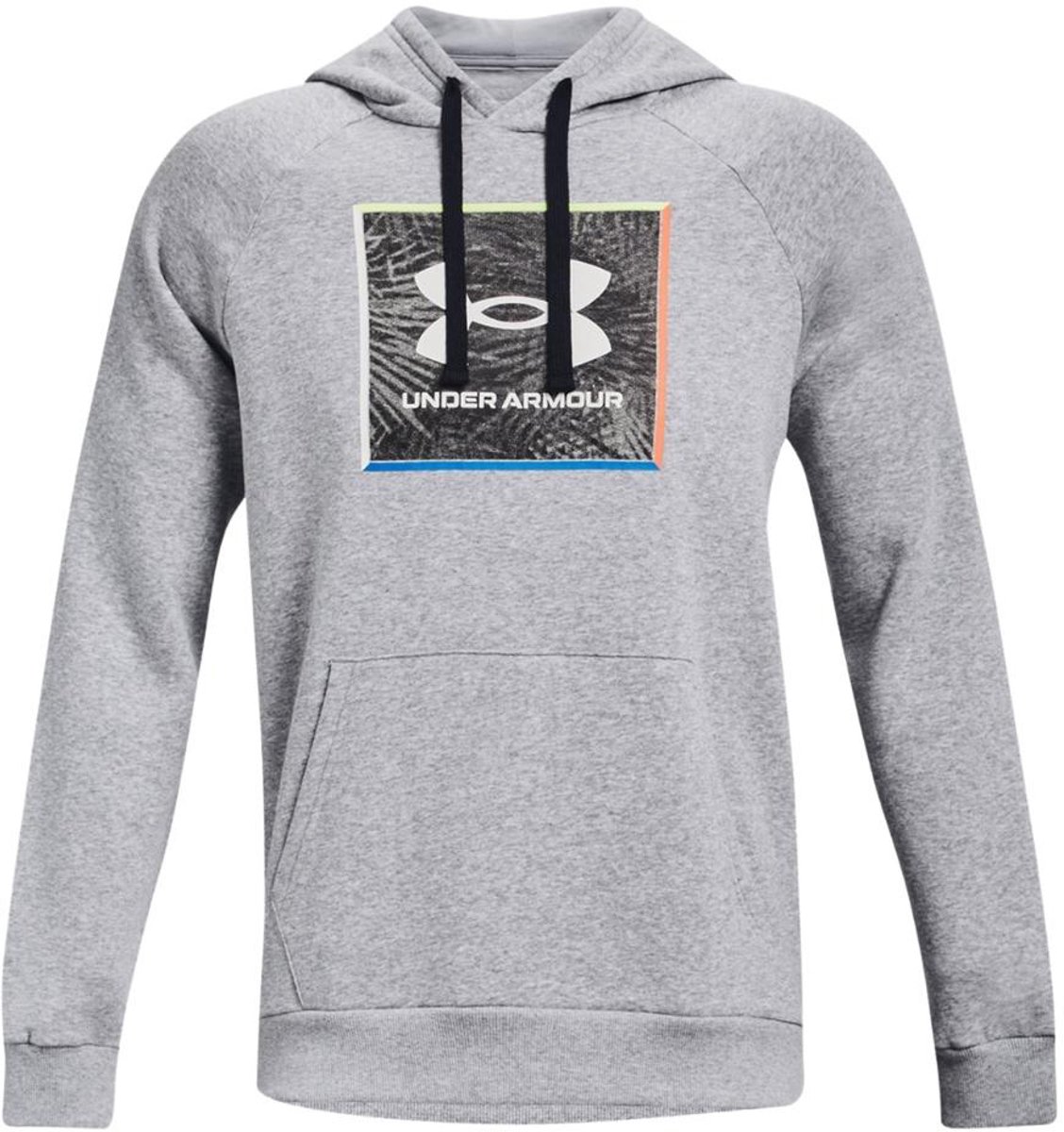 Under Armour UA Rival Flc Graphic Hoodie Heren Grijs - Maat 2XL