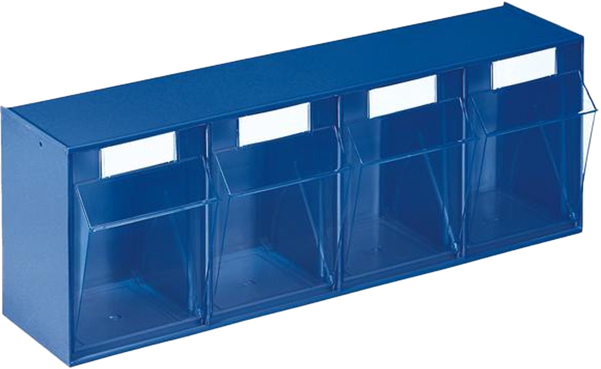 Lockweiler Doorzichtig Magazijn H 207 x B 600 x D 172 mm blauw - 1500491