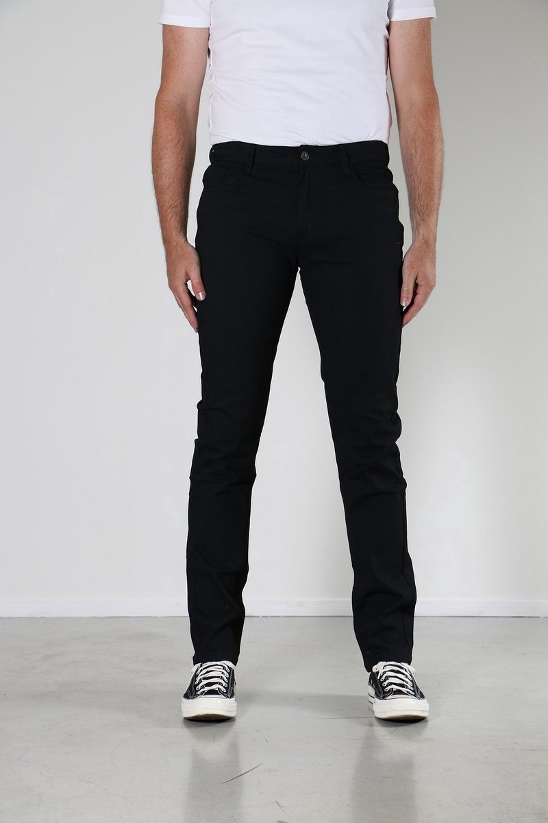 New Star Nyon printed twill black broek heren - W34 / L34