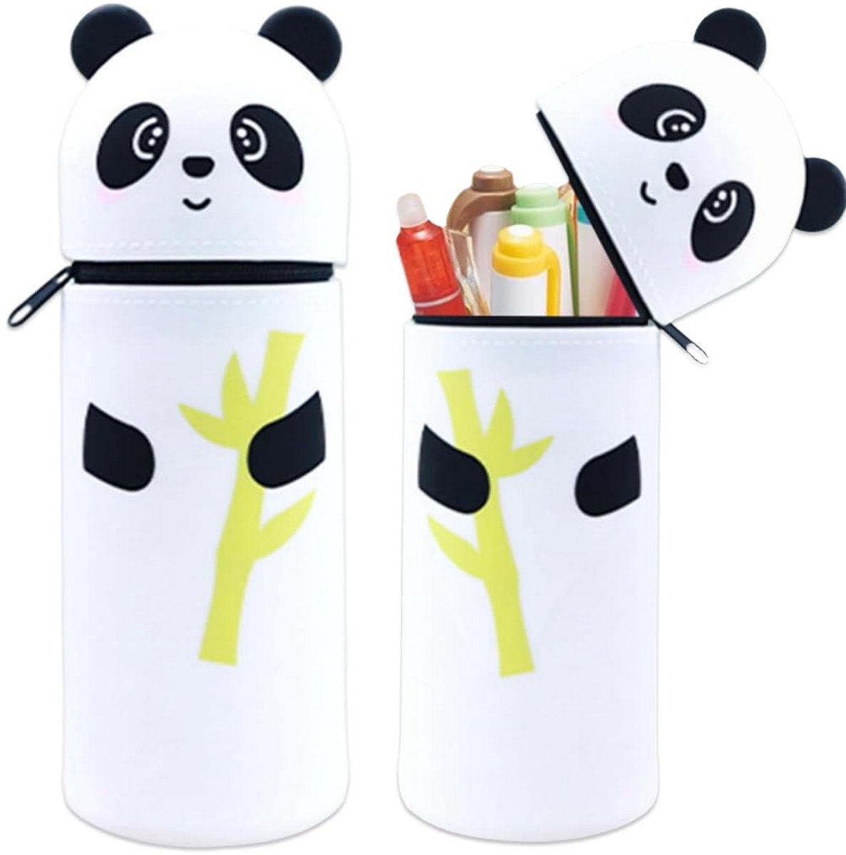 Pennenetui siliconen - 2-in-1 staand etui - dierendesign - perfecte bureau-organizer - ShopVlot