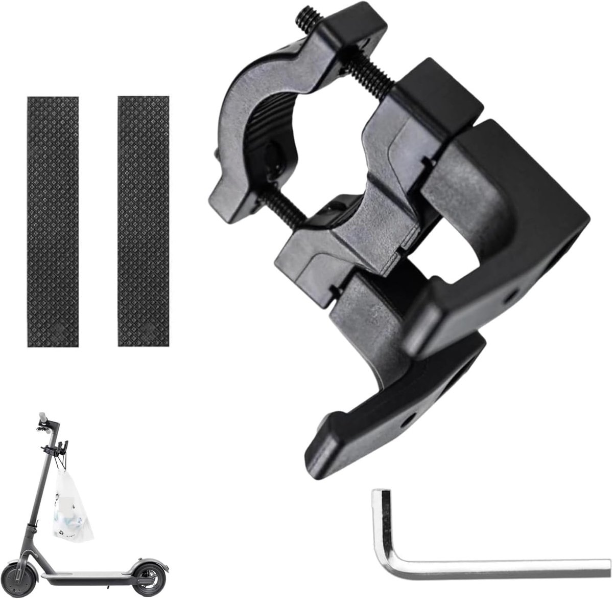 Electric Scooter, Electric Scooter Hook, Double Hook for Scooter, Multi-Purpose Hook, Suitable for Most Bikes - ShopVlot