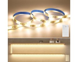 Auting Ledstrip met bewegingsmelder, 1 m, 3500 K, warmwit, ledstrip met timerfunctie, lichtketting met - ShopVlot
