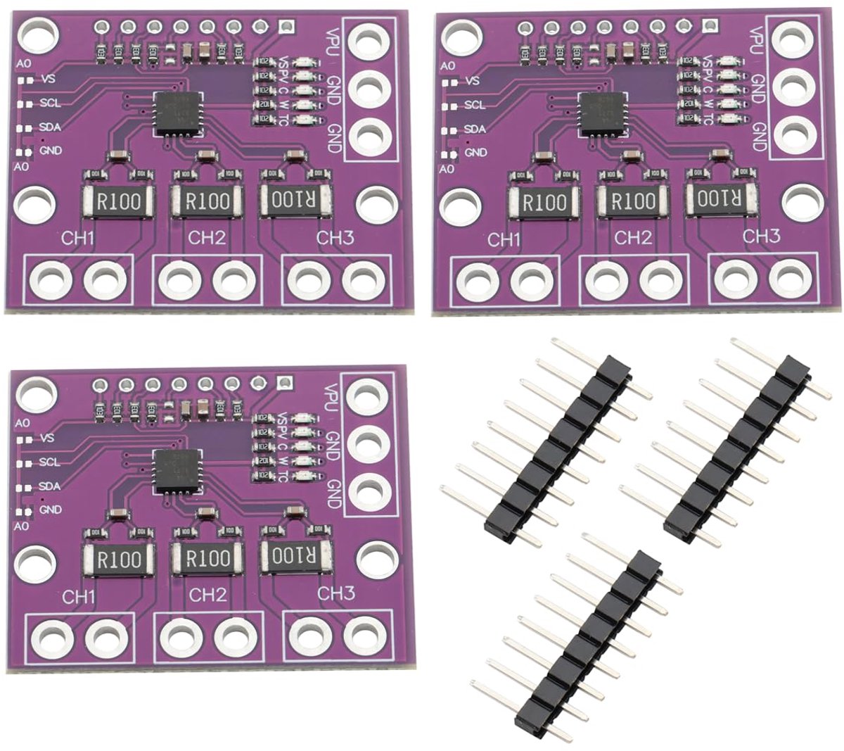 INA3221 Three Channel Shunt Current Monitor 2.7 V - 5.5 V High-side Measuring Shunt and Bus Voltage Monitor with SMBUS - ShopVlot