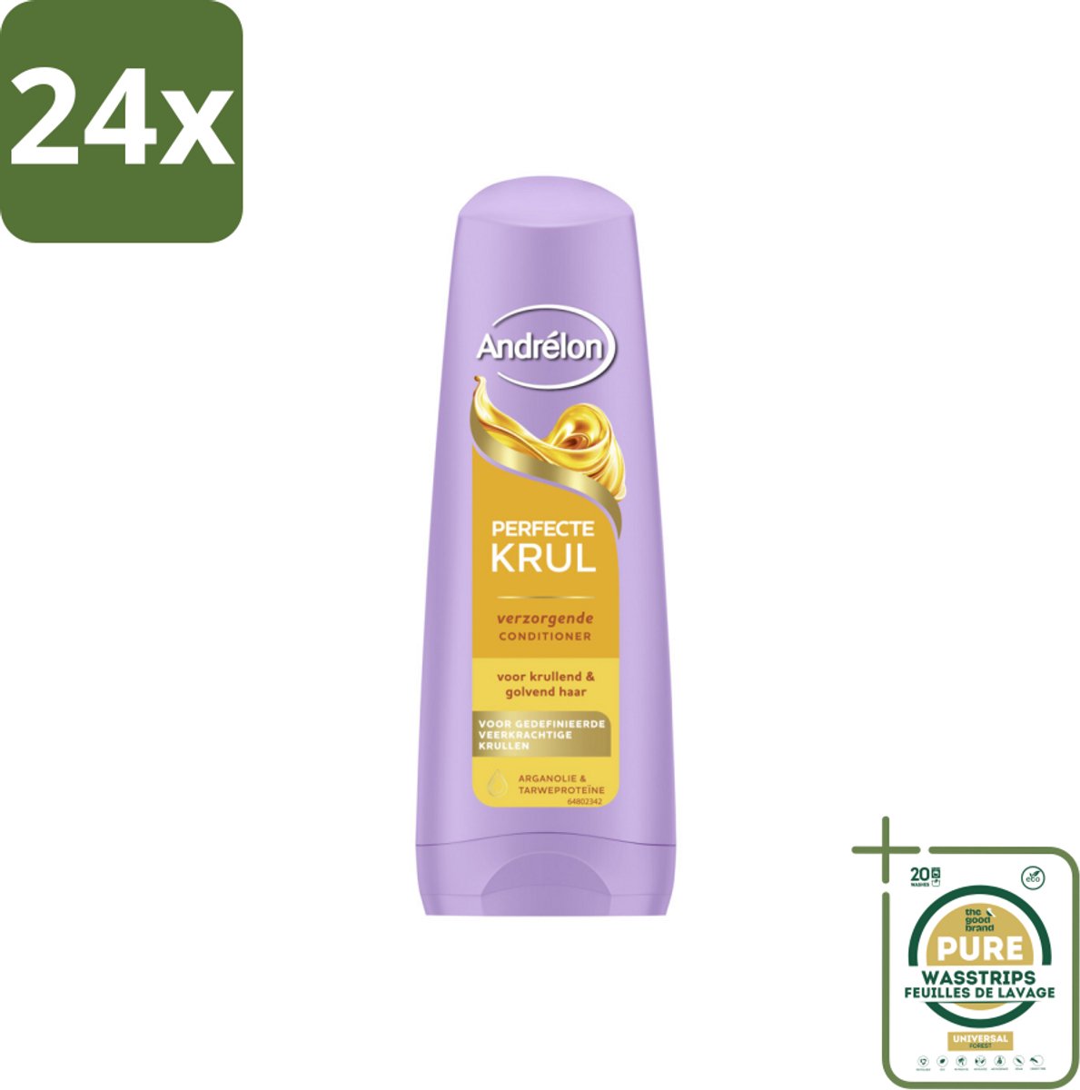 Andrélon – Conditioner – Perfecte Krul – 200 ml - Voordeelverpakking - 24 stuks - Krullen zacht - Krullen flexibel