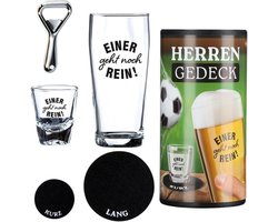 CULT at home Geschenkset mannen bierglas borrelglas "Einer geht noch rein" - ShopVlot