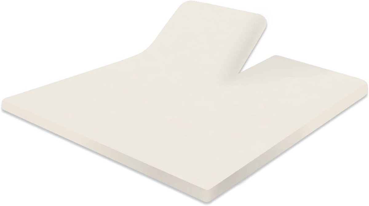 Splittopper Fitted sheet Terry Velour - ivory 160x200cm - ShopVlot