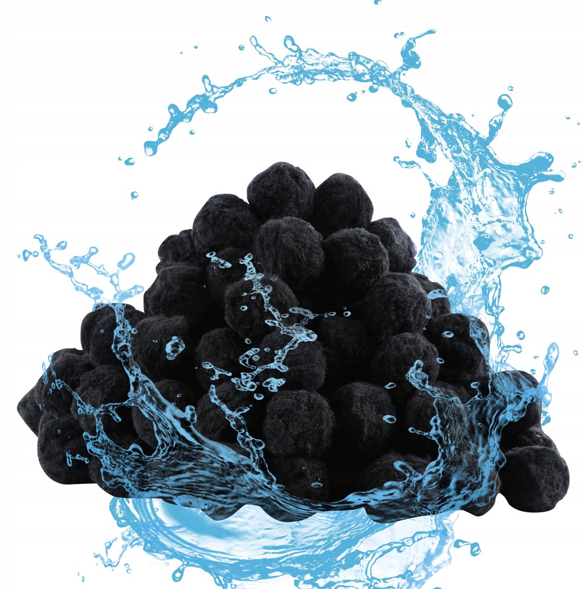 Zwembadfilterballen - Pool Filterballen 1400 g - Filterballen voor Zandfilterinstallatie - Vervangt Filterzand - Supersterke Adsorptie - Wasbaar - Voor Zwembadzandpompen & Filterbus