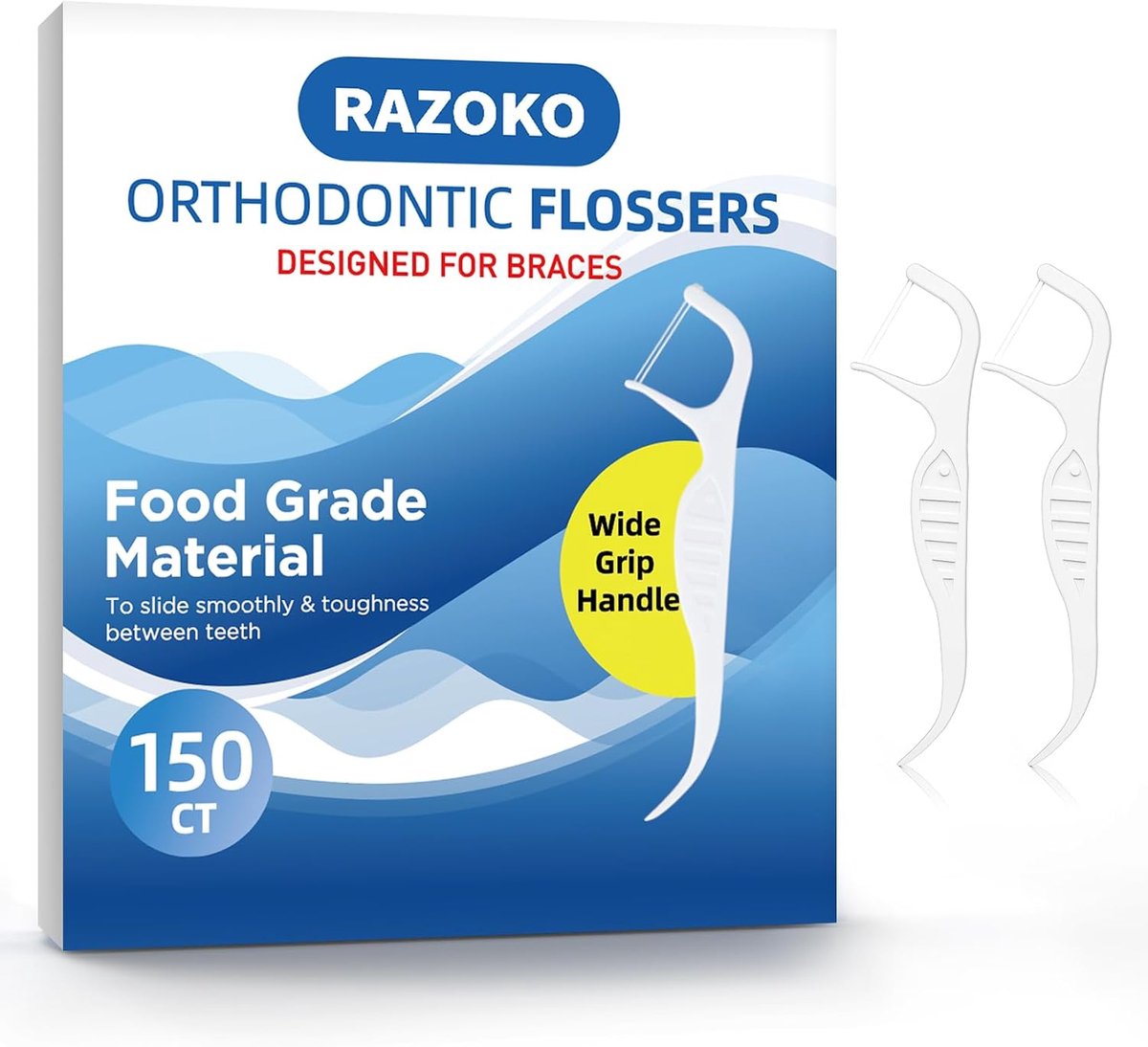 Orthodontische Flosdraad Sticks - Twin-Line - Speciaal voor Beugels - Efficiënte Tandenreiniging - ShopVlot