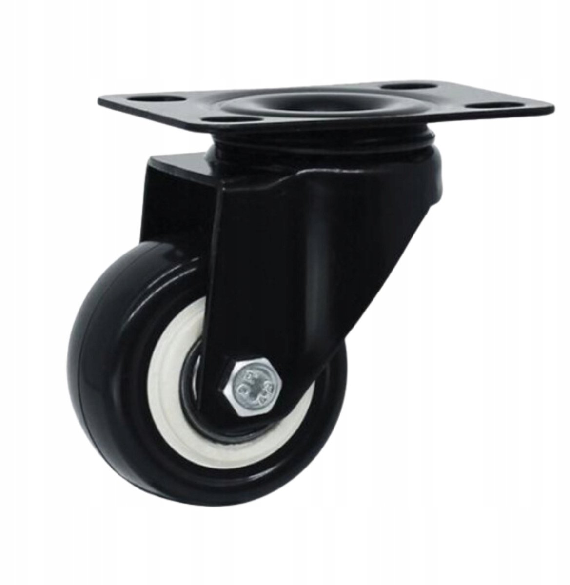 Zwenkbaar Zwart PVC Zwenkwiel 50mm - 40kg Draagvermogen