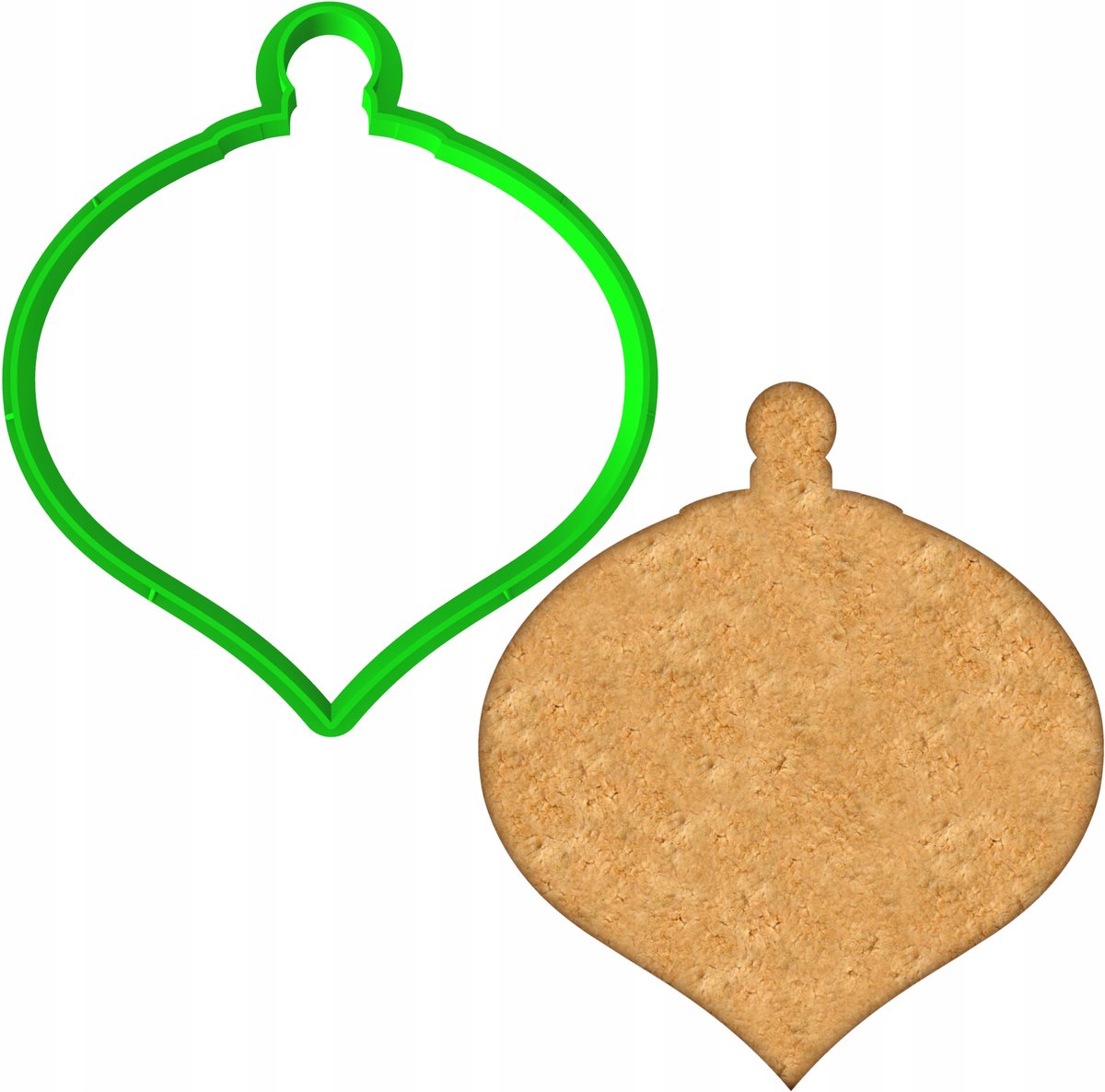 Kerstkoekjesvorm Kerstbal - Ideaal voor Sinterklaas en Kerst