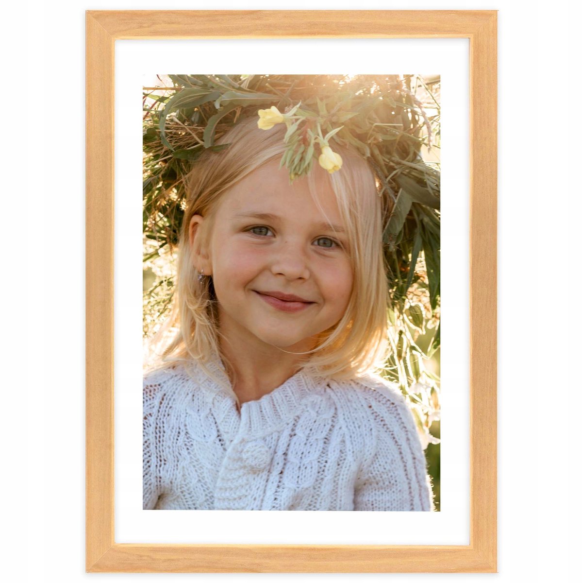 Houten fotolijst 15x21 cm - Natuurlijk hout, mineraalglas