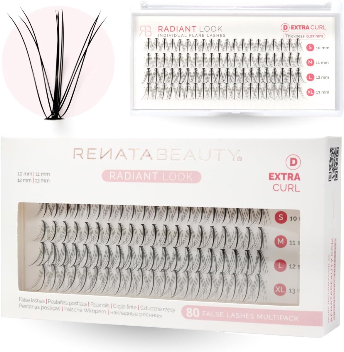 Renata Beauty False Eyelashes with Natural Look – Multipack 80Pcs Eyelash Clusters - ShopVlot