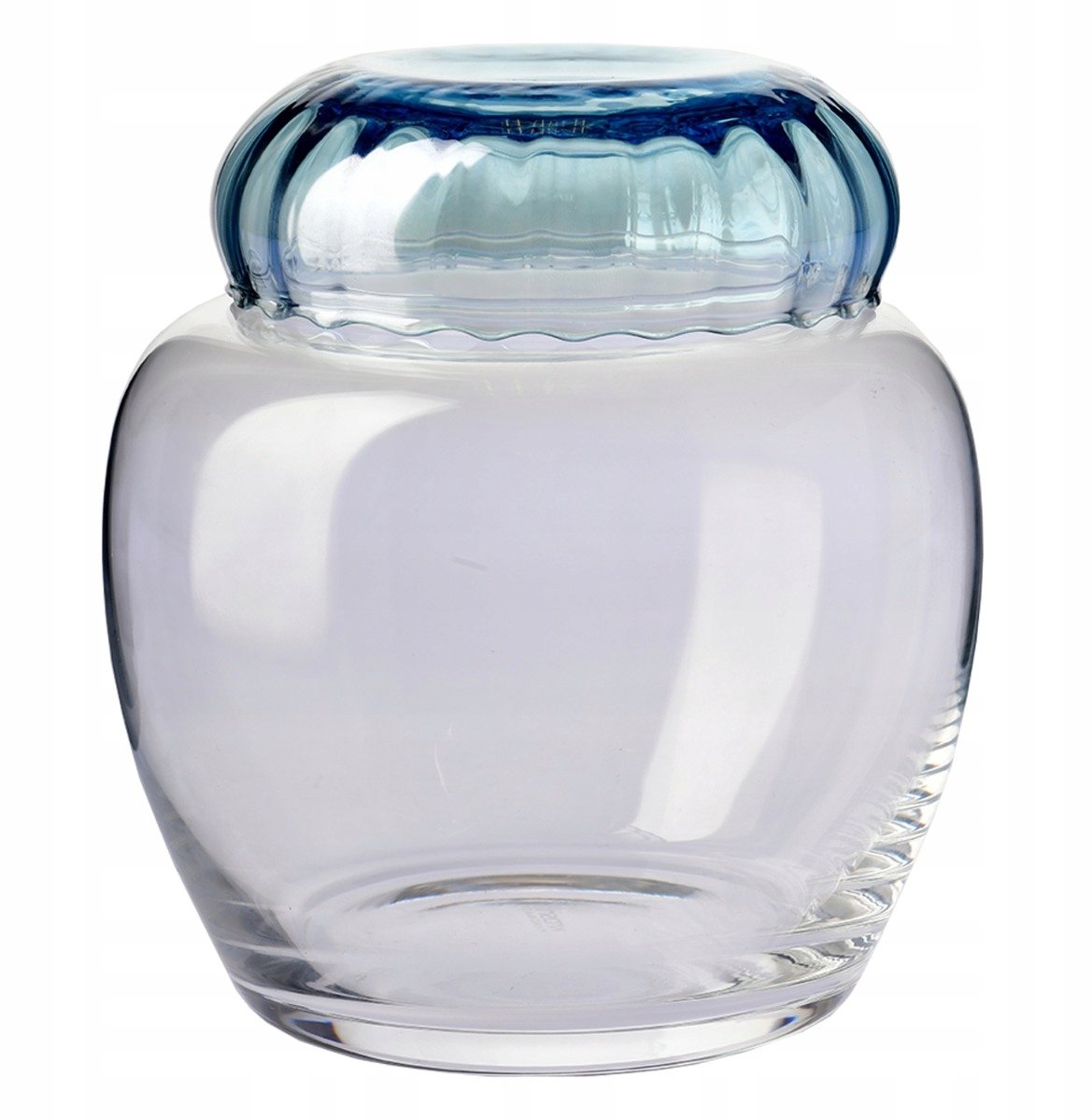 KROSNO Synergy Glazen Pot met Blauwe Deksel - Multifunctioneel
