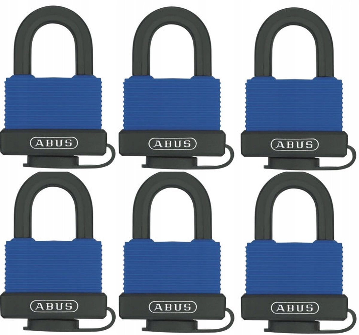 6x Abus 70IB/50 Beugelslot - Eén Sleutel Systeem