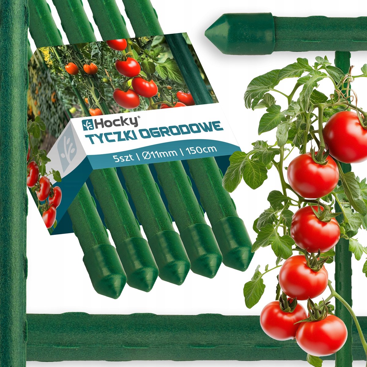 Plantensteunen 150cm Groen - Set van 5 Stevige Stutten