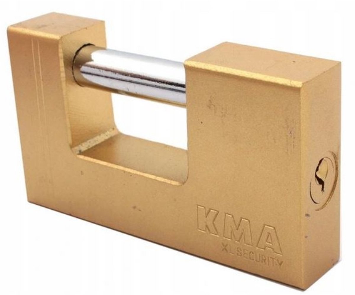 Stevige messing schootkist 70mm met 3 sleutels