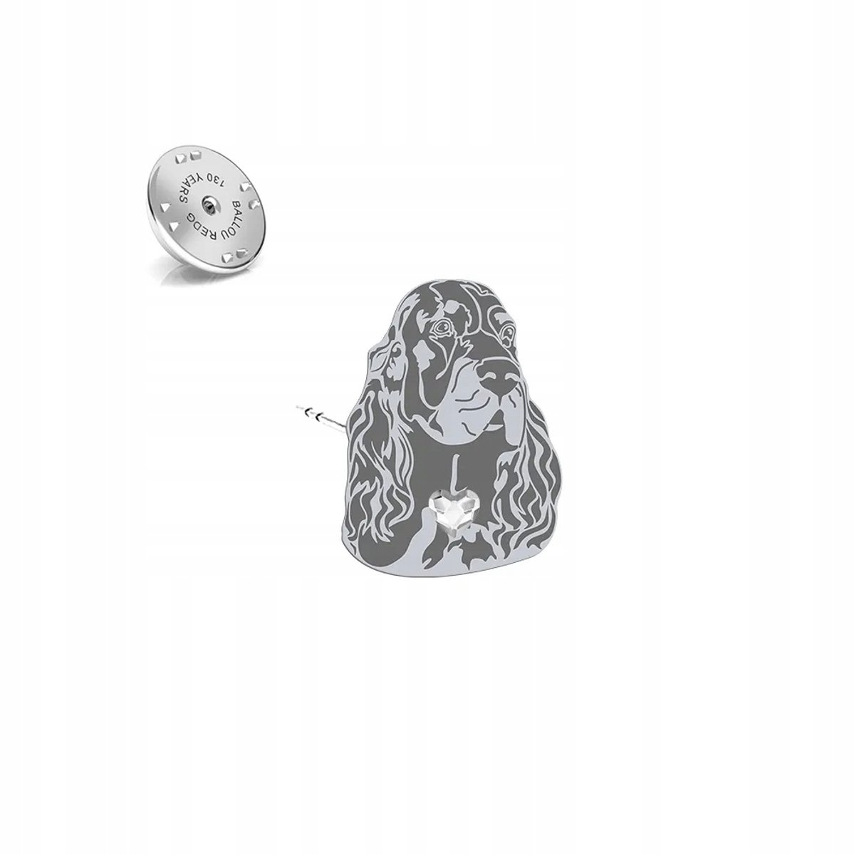 Zilveren Broche Schotse Setter 925 - Gepersonaliseerde cadeau