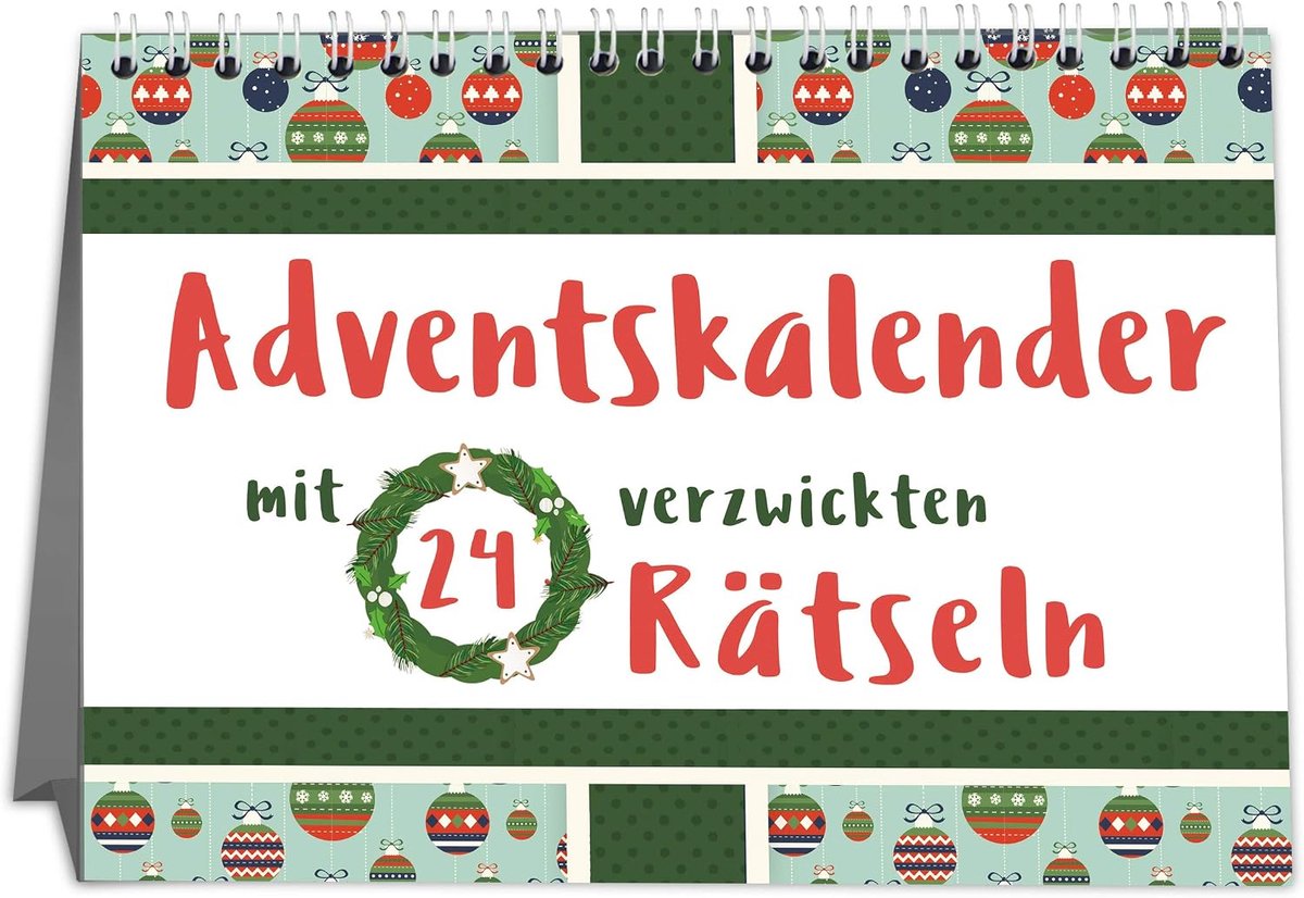 Puzzel Adventskalender 2024 - A5 formaat - 24 uitdagende raadsels - Perfect voor gezelligheid - ShopVlot