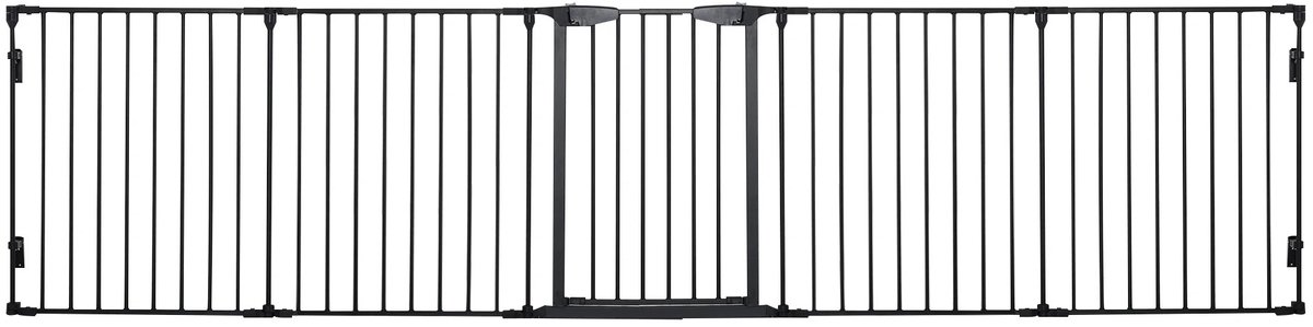 Brandistry - Veiligheidsbarrière - Opvouwbare Puppy Ren Honden Box Afrastering Voor Binnen En Buiten - 300x74,5 Cm - Zwart