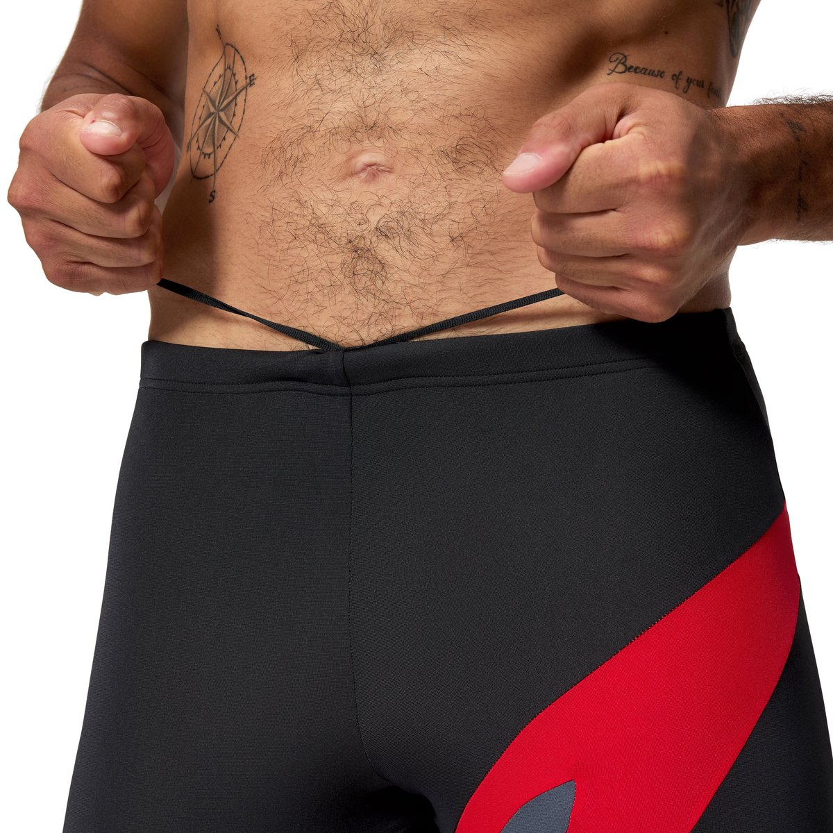 Speedo Heren Zwemjammer Hyperboom Zwart/Rood
