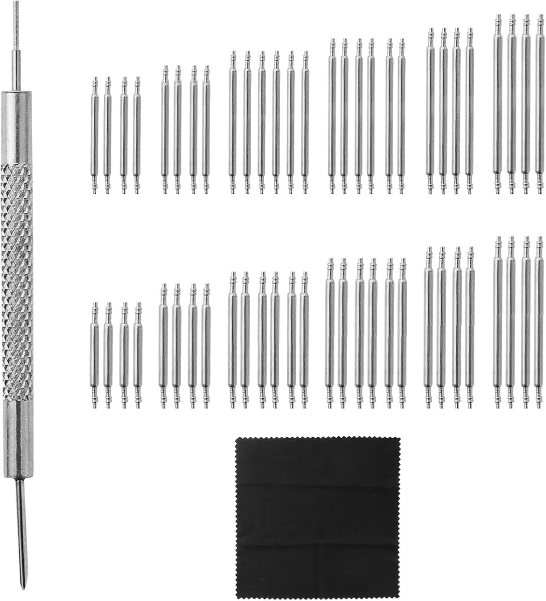 144pcs Premium Stainless Steel Spring Bars Set 8-25mm Watch Tools Professional Watch Repairer Repair Kit Watch Pins 18 - ShopVlot