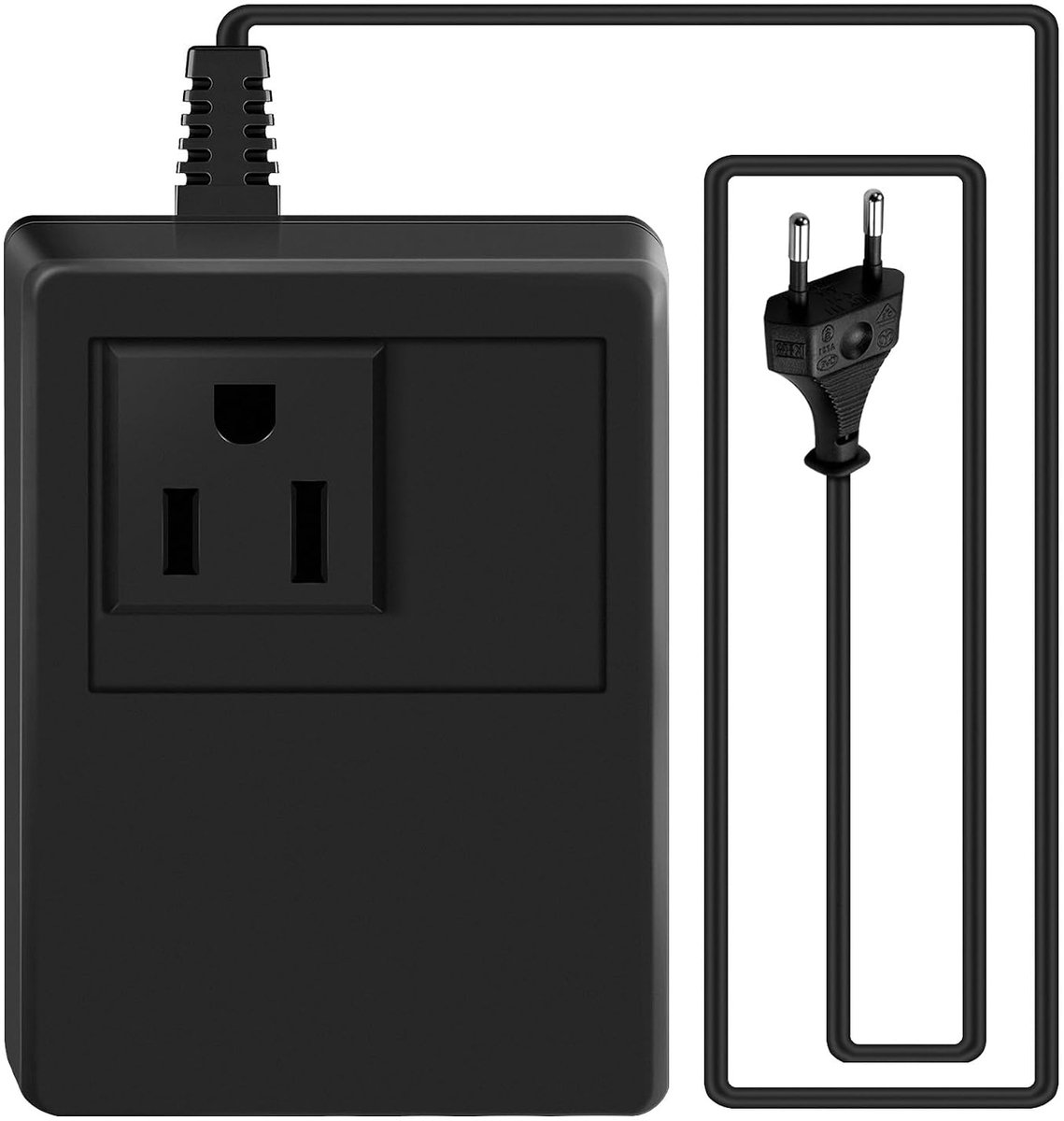 Jevina Voltage transformer 110V downward voltage EU plug (only used by electrical appliances within 70W) - ShopVlot