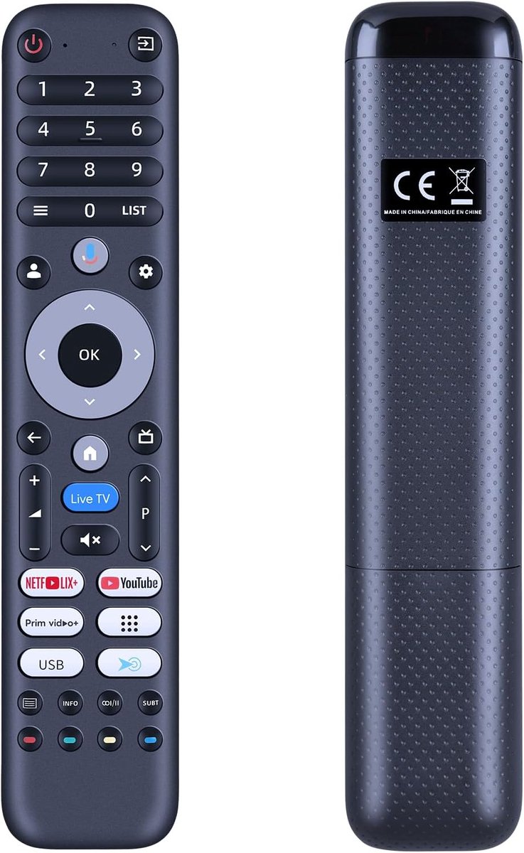 Replacement remote control suitable for CHIQ TV LF32FT L40FT L43QST M55QN9G L24D6CG L40QST L32M10 L32M9P L40M10 - ShopVlot