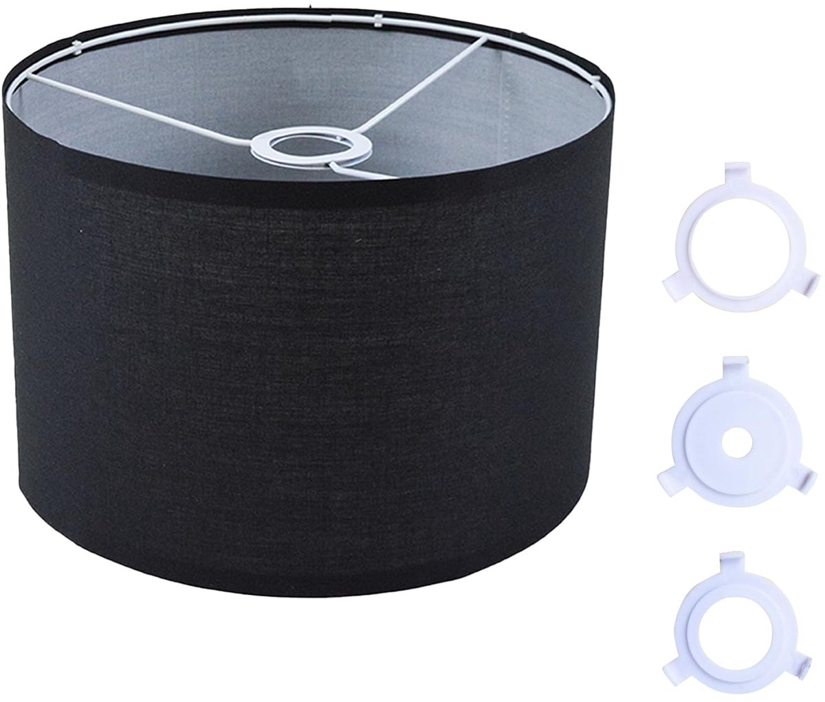 Stoffen lampenkap, lampenkappen met converter voor E27, E26, E14, 11mm - ShopVlot