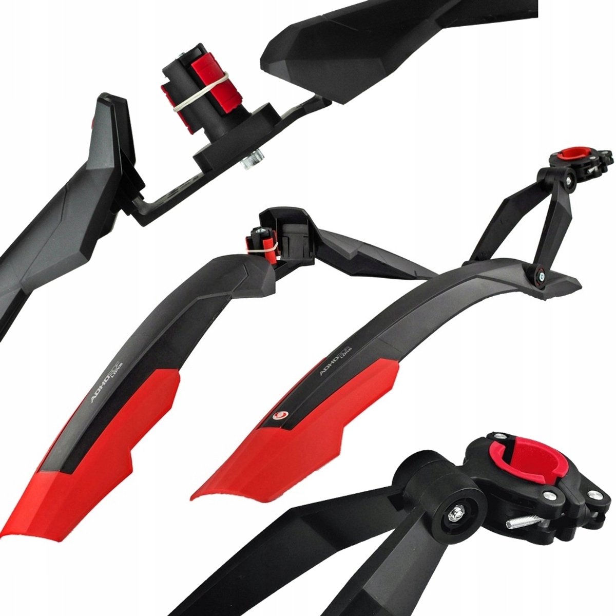 Merkloze MTB Fietsspatborden Set 27,5-29" Snelmontage