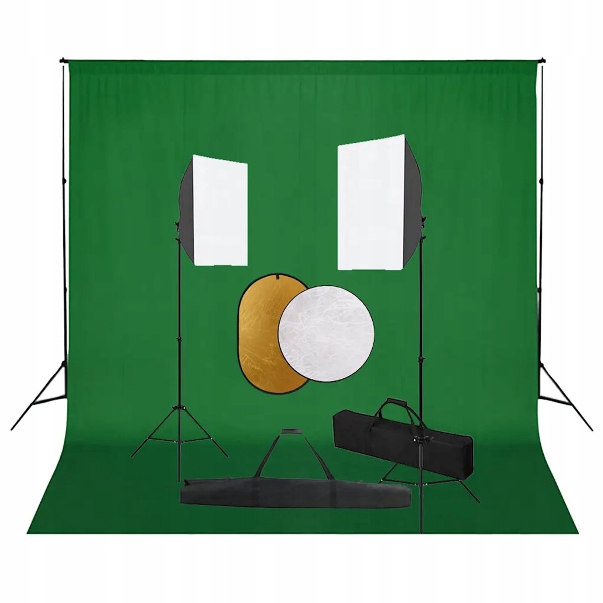 Professionele Fotostudio Set: Softbox, Achtergrond & Reflectoren