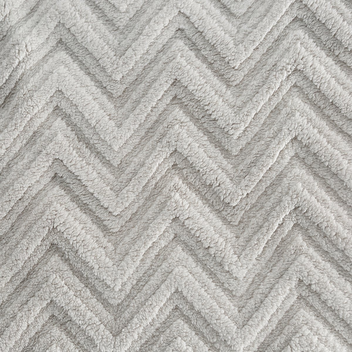 Zacht Zilveren Plaid 70x160cm - Dik & Pluizig Visgraat Motief