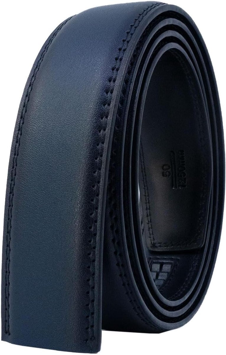 Automatic men's leather belt without holes 35mm wide without buckle - ShopVlot