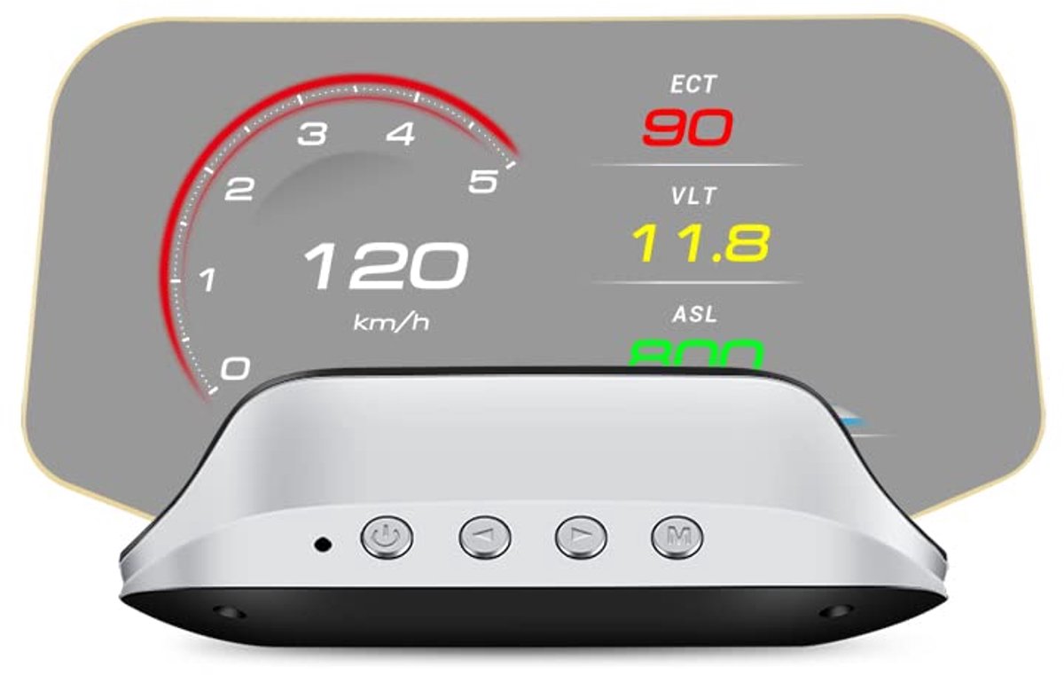 Dual System Auto HUD C3 OBD & GPS Auto Head Up Display Digitale snelheidsmeter multifunctioneel in-car dashboard met - ShopVlot