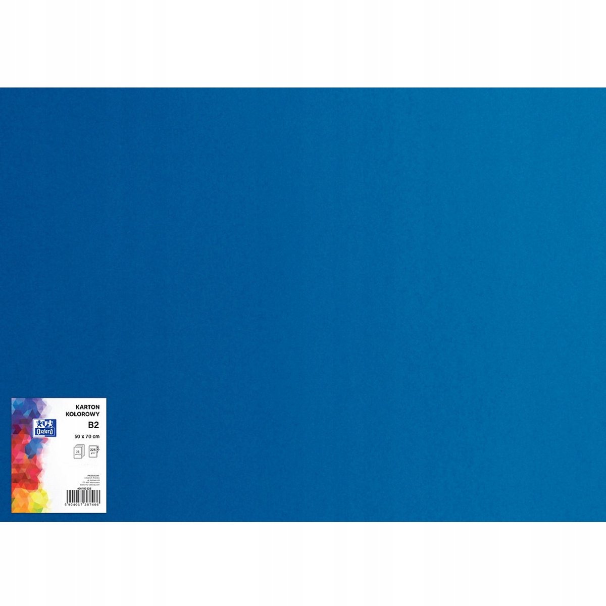Kleurrijk Karton B2 Blok - Donkerblauw, 225g (25 vellen)