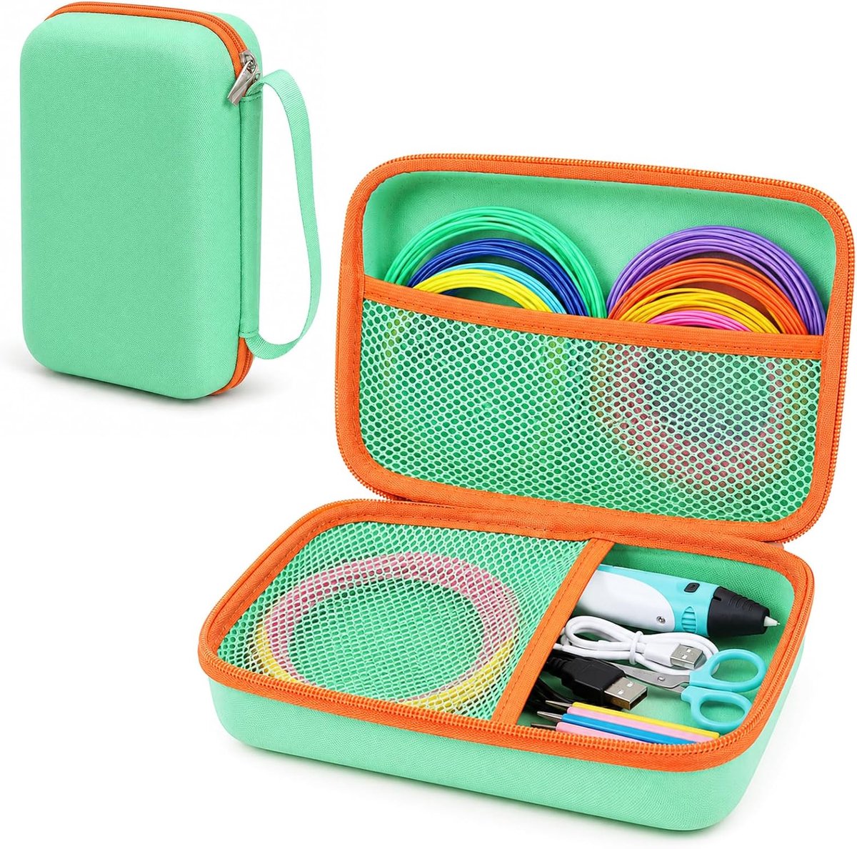 Opbergkoffer voor 3D-printpenset, harde beschermhoes, compatibel met SCRIB3D P1 3D-printpen, MYNT3D 3D-pen, FreeSculpt - ShopVlot