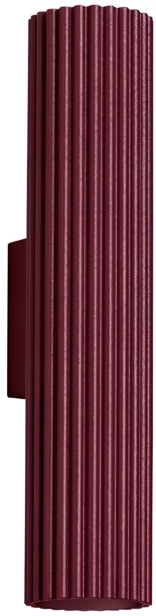 Sollux Lighting Wandlamp Karbon - GU10 - bourgondië - aluminium - 6.5x8.5x30cm