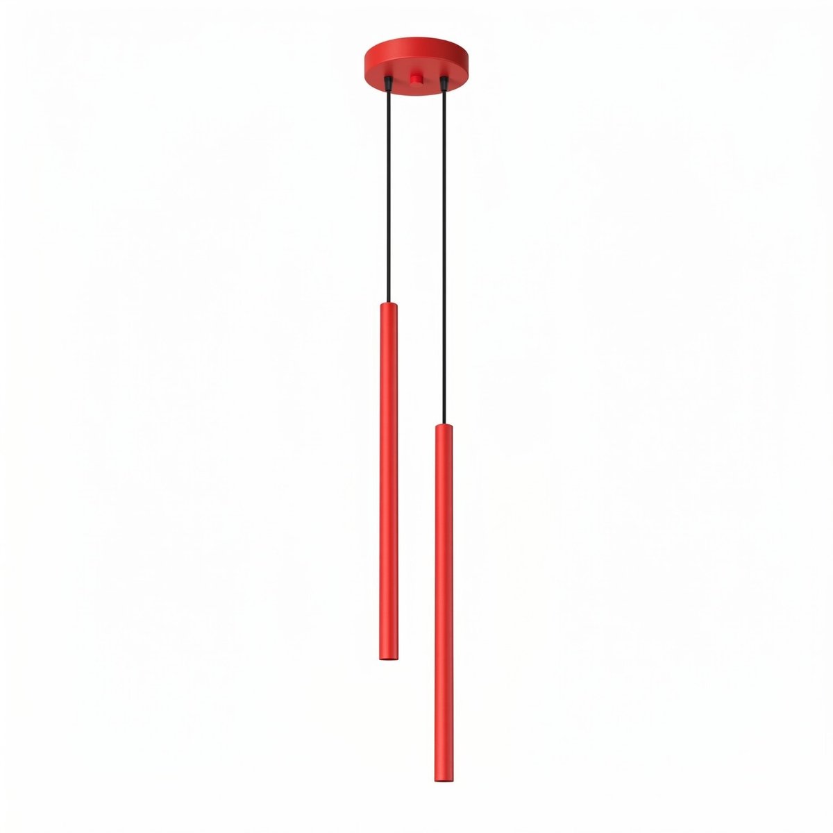 Sollux Lighting Hanglamp PASTELO - G9 - rood - staal - 15x15x118cm