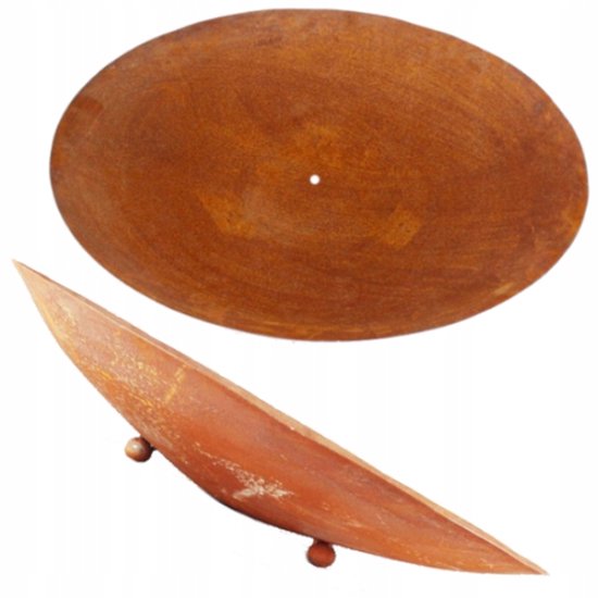 Stijlvol Tuinhaard met Grillfunctie - 58cm Roestlook — afbeelding 4