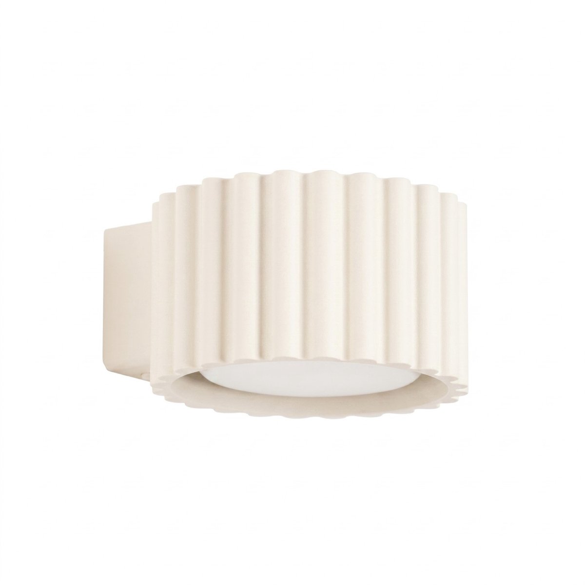 Sollux Lighting Wandlamp AURA - Gx53 - beige - aluminium - 10x12x6cm