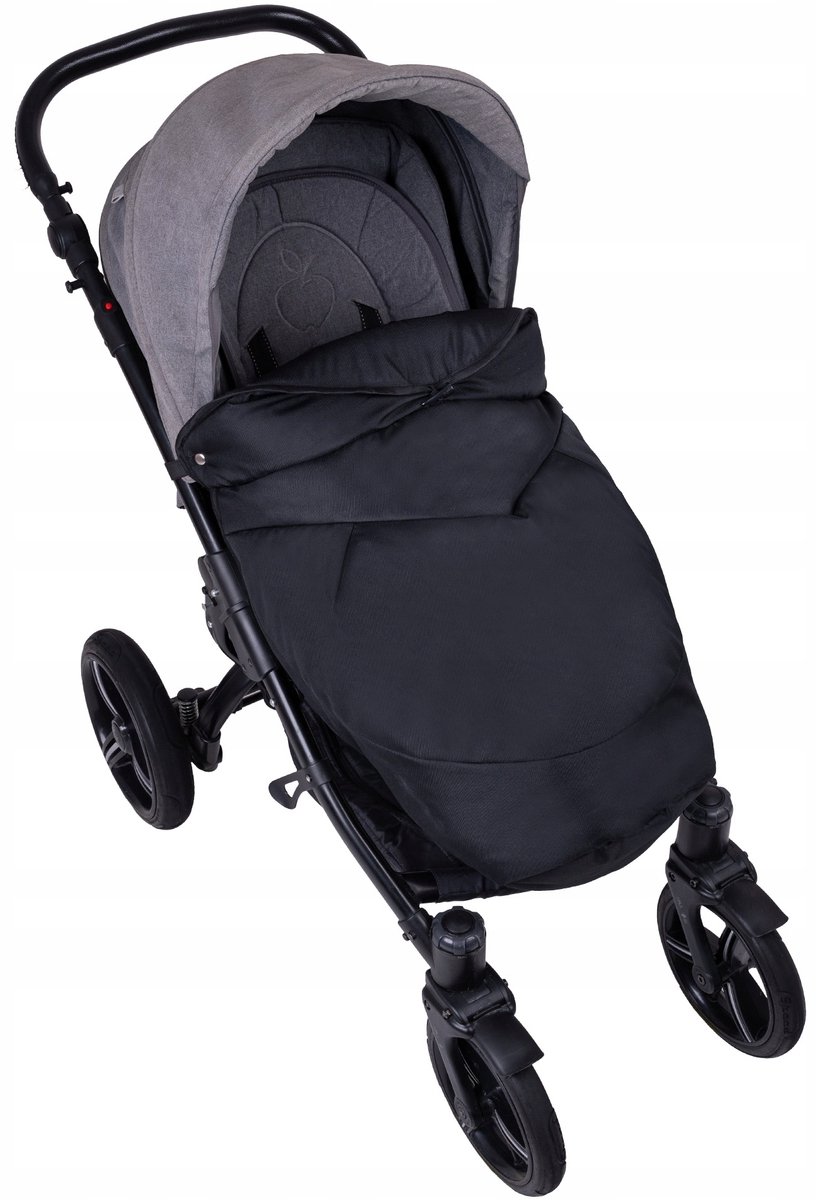 Universele voetenzak voor kinderwagen - zwart