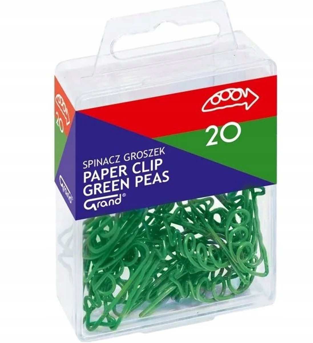 Groene Erwt Paperclips - Set van 20 Stuks - Decoratief & Functioneel