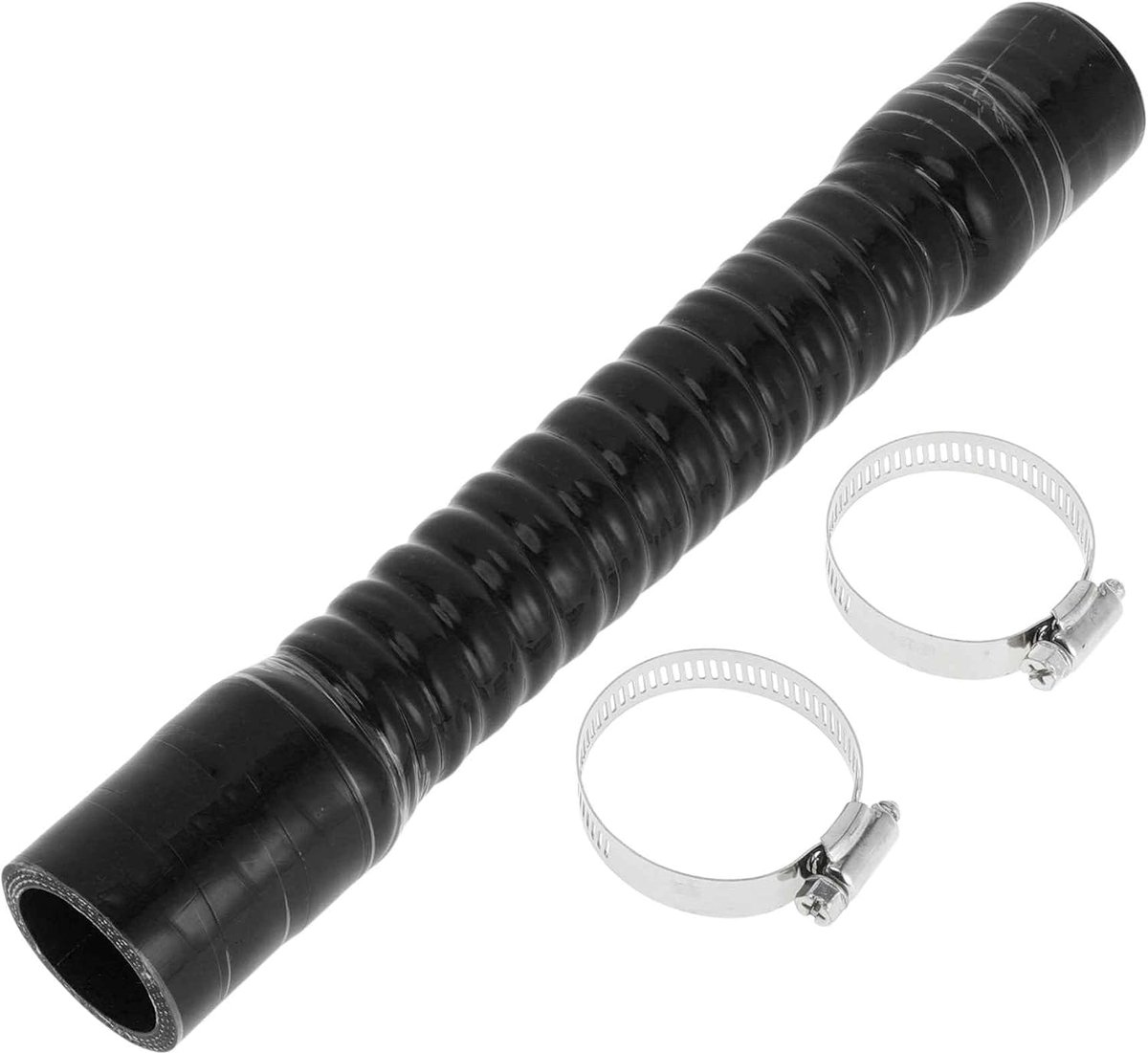 A ABSOPRO 1 set 35 mm ID, 300 mm long, 0 degrees, black car silicone hose with clamps, coolant hose, universal - ShopVlot