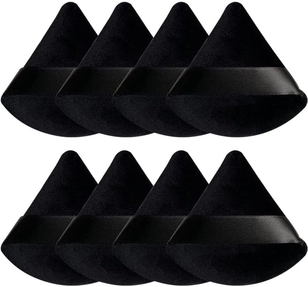 Set of 8 Triangle Makeup Puffs, Cosmetic Face Puffs, Sponge Soft Triangle Puffs, Velvet Wedge Makeup Puffs, Wet and - ShopVlot