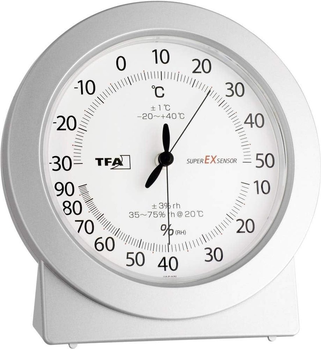 Thermo-hygrometer analoog - precisie - voor temperatuur en luchtvochtigheid - ideaal voor professioneel gebruik