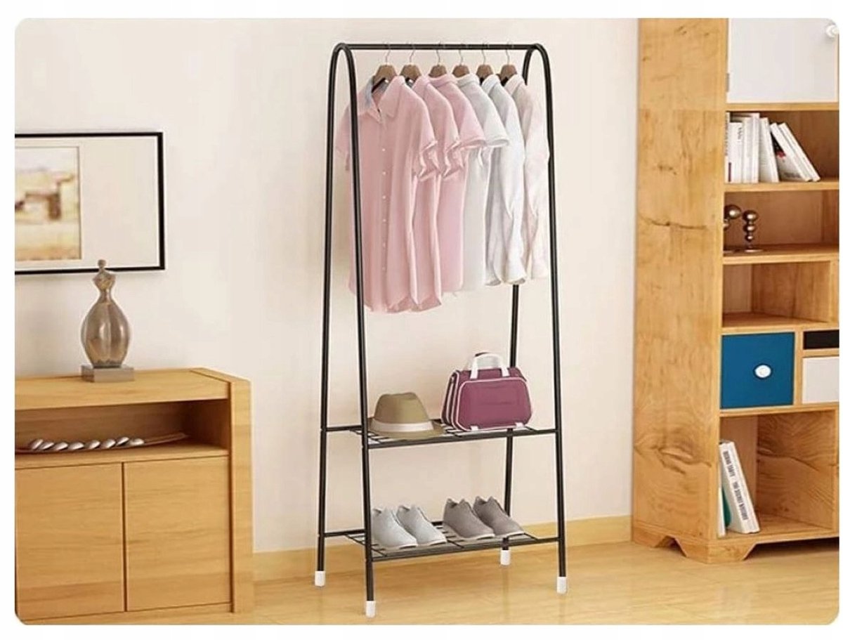 Stabiele Kledingrek met Schoenenplanken - 152 cm Hoog