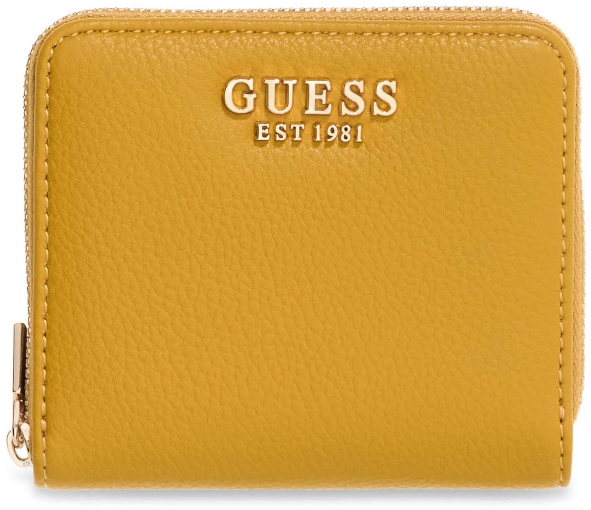 GUESS portemonnee Melody SLG Zip Around Wallet Topaz mosterdgeel